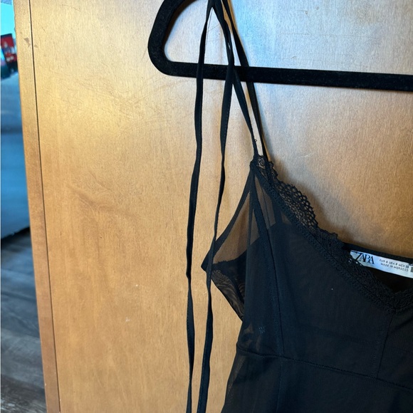 Zara Sheer Slip/Wrap Dress - Picture 3 of 5